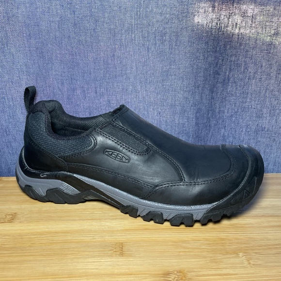 Keen Targhee III Sz 10 Slip On Shoes Black/Magnet Hiking Walking Work 1022657 main image 6